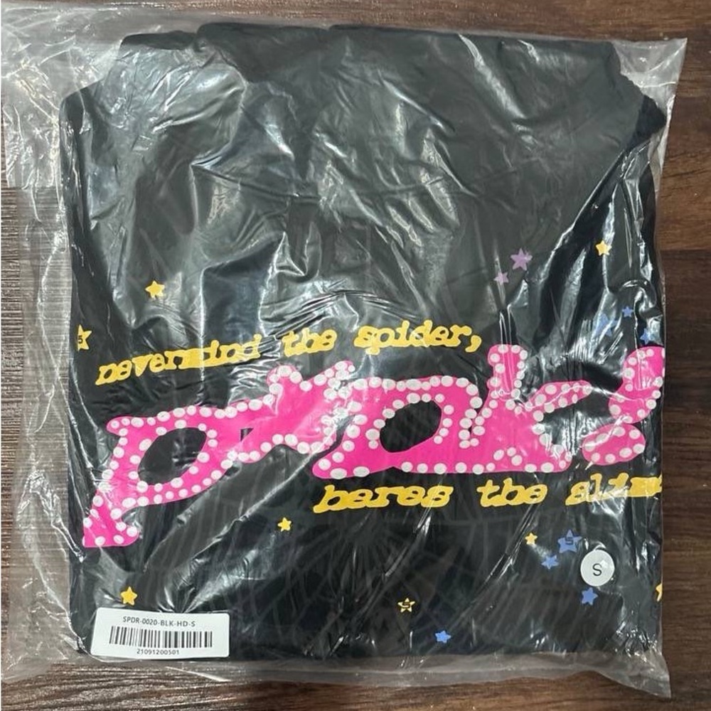 Black Graphic Shirt Jacket with Pink Script